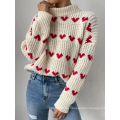 Pullovers des Stand Collar Pullovers Long Sleeve Women Pullover